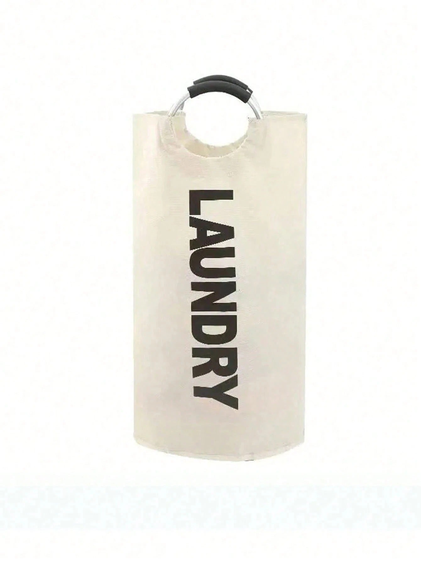 Extra Large High Quality Laundry Basket With Soft Padded Handles - Fabric Laundry Hamper, Foldable Round Basket, Suitable For Various Room Types, Casual Style Clothes Storage Box, Laundry Accessories, Laundry Basket, Space Saving