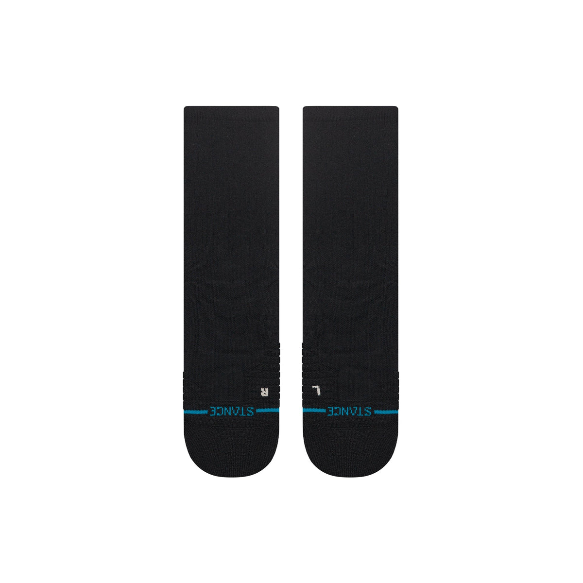 Icon Mid Solid Ribbed Crew Socks