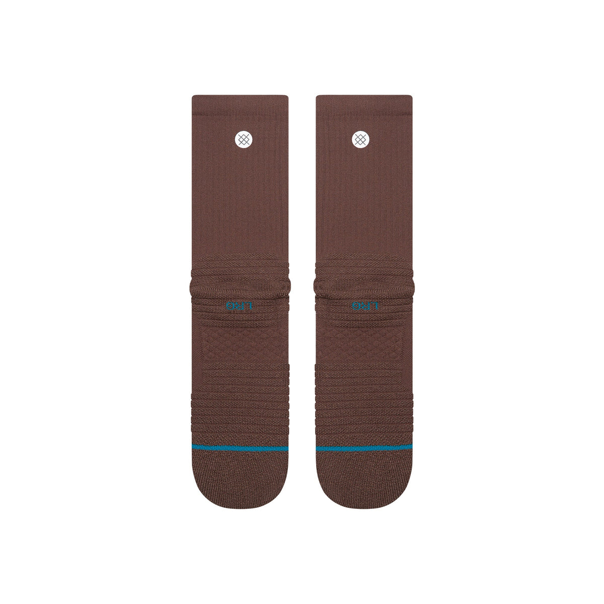 Icon Mid Solid Ribbed Crew Socks