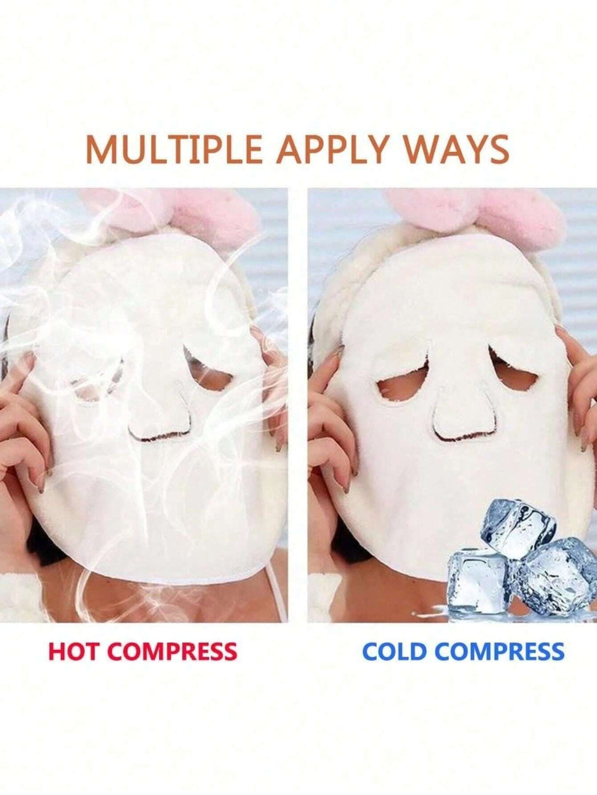 Reusable Facial Steam Towel, Suitable For Cold & Hot Skin Care, Moisturizing Facial Steam Towel, For Home & Salon Use